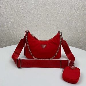 Red crossbody bag